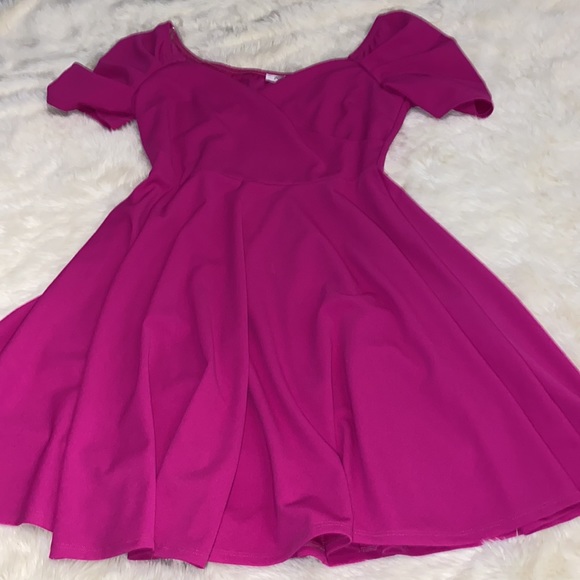 mangosteen Dresses & Skirts - Boutique Retro Style Pink Dress Size 1X